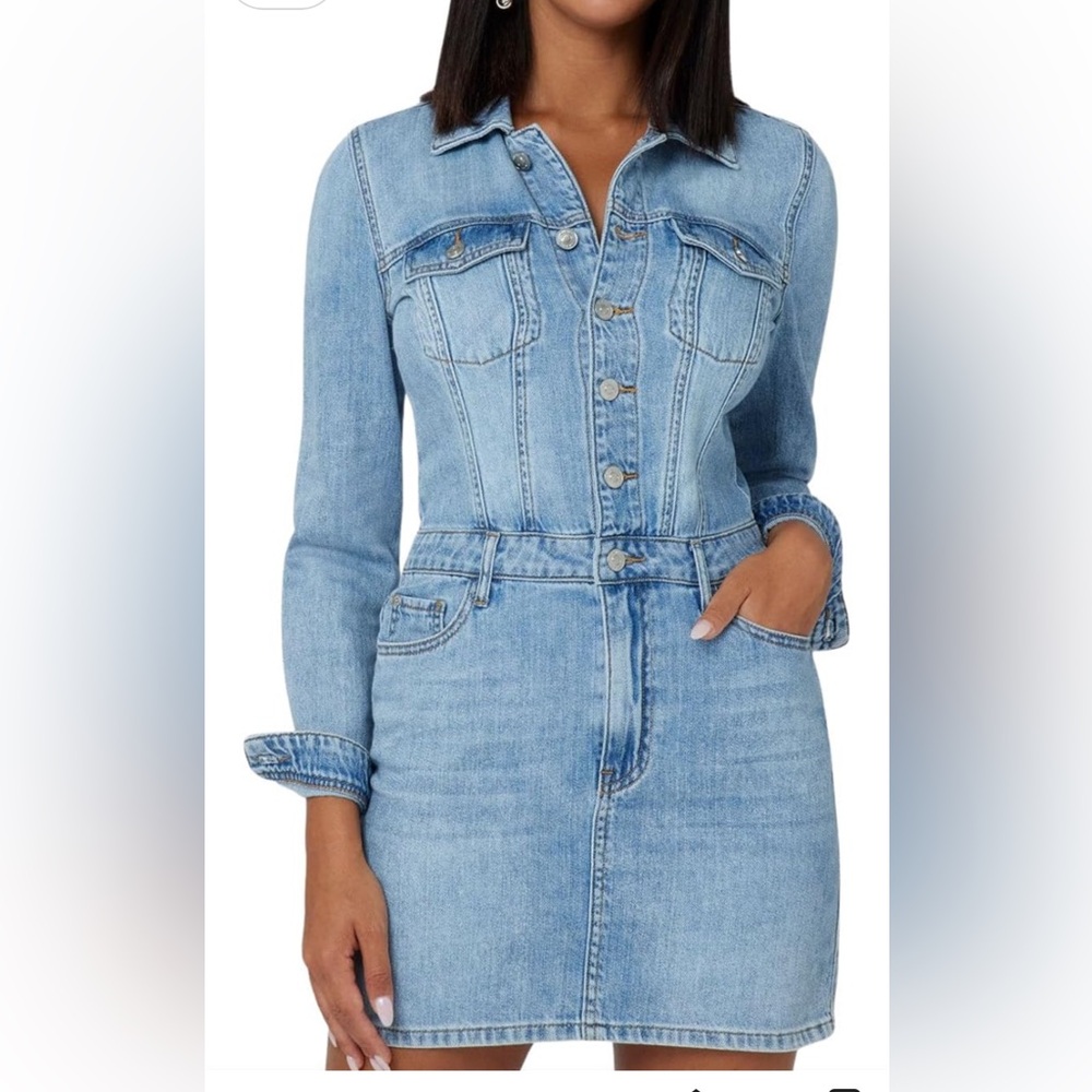 New GUESS
Women's Cotton Kenia Button-Front Denim Dress - Picture 4 of 10